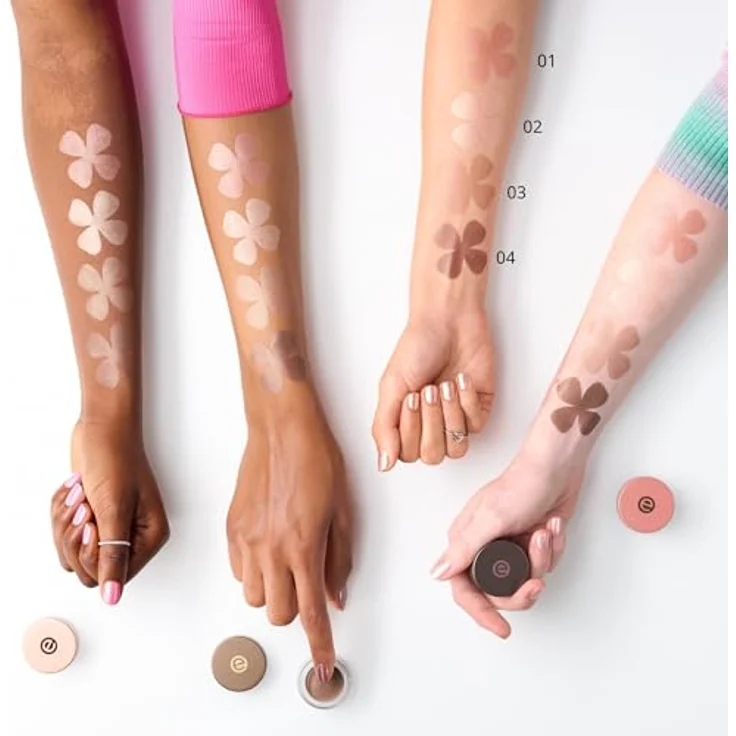 essence Cream Eyeshadow Lidschatten-Creme, 5 g, Farbton 03 Oyster, mit Metallic-Effekt und intensiver Pigmentierung – Bild 4