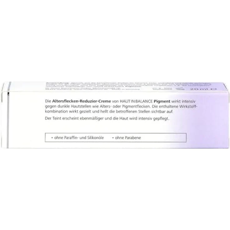 medipharma cosmetics Haut in Balance Pigment Altersflecken-Reduzier-Creme Gesichtspflege 20 ml mit pflegender Wirkung – Bild 4
