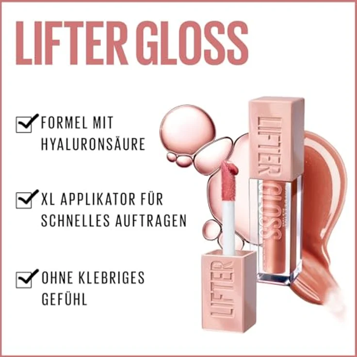 Maybelline Lipgloss Maybelline Lipgloss Lifter Gloss Lipgloss 006 Reef 5 ml – Bild 6