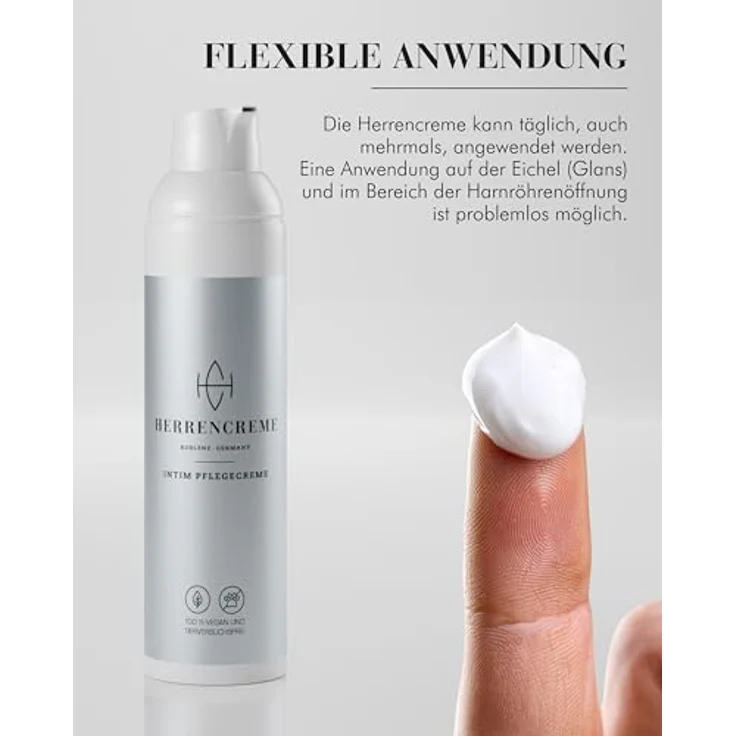 MW19 Skincare GmbH Herrencreme Intimpflegecreme, 75ml, feuchtigkeitsspendend, mit Mikrosilber, für gesunde Körperpflege – Bild 6