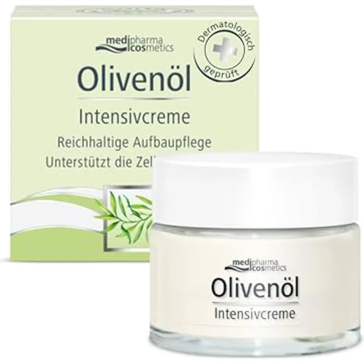 Dr. Theiss Naturwaren Olivenöl Intensivcreme leicht Gesichtspflege 50 ml mit pflegender Wirkung – Bild 2