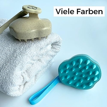 Bellody Kopfhaut-Massagebürste | Mit Magnet Für Dusche & Bad, Fördert Haarwachstum | Aus Recyclat, Nachhaltig Verpackt | Für Nasse & Trockene Haare