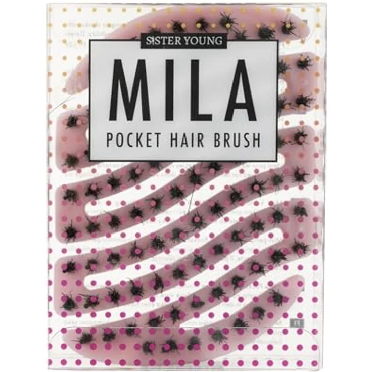 Sister Young MILA PINK BV - Mini-Bürste mit natürlichen Wildschweinborsten und Nylonstiften, No Tangle für gesundes Haarpflege – Bild 7