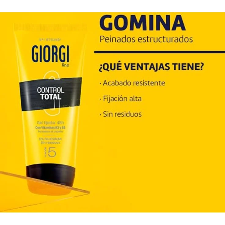 Giorgi Line Ultrastarker Haargummi, 48 Stunden Halt, 0% Silikone, wasserfeste Oberfläche, 5-170 ml – Bild 3