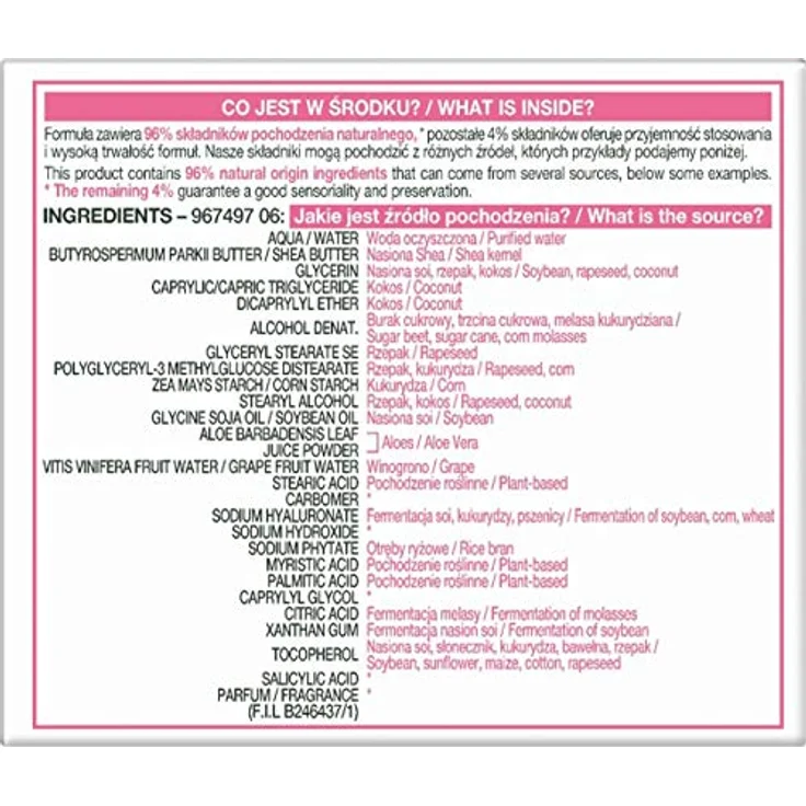 Garnier Haut Naturals Hyaluronic Aloe Cream, leichte Pflegecreme für trockene und empfindliche Haut, 50ml – Bild 5