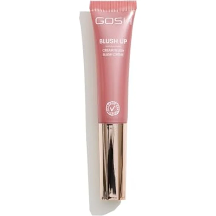 Gosh Blush Up Creme-Rouge Farbton 002 Rose, veganes Rouge mit Glitzereffekt, 14 ml – Bild 1