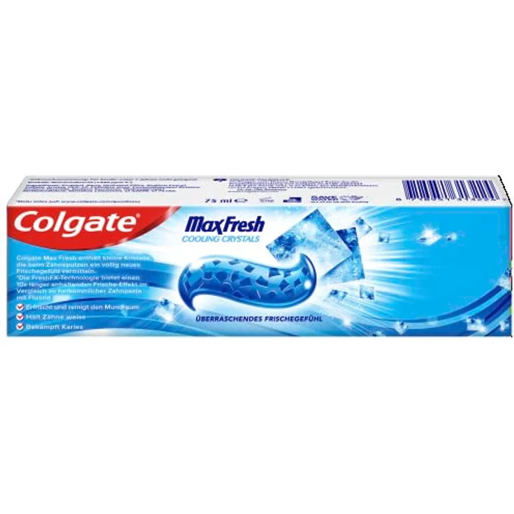 Colgate Max Fresh Cooling Crystals Zahnpasta, 12er Pack (12 x 75 ml) – Bild 4