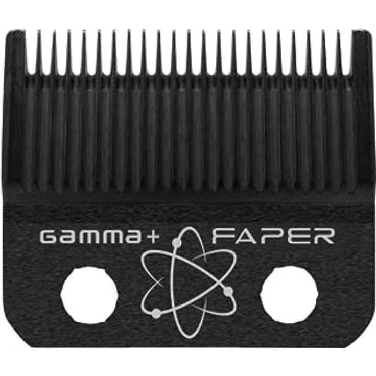 Gamma Piu Faper DLC Blade, Haarschneiderklinge in Black Diamond, Hybrid aus Fade und Taper, kompatibel mit Gamma+ Clipper – Bild 1