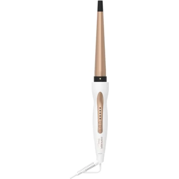 Concept KK2125 Lockenstab GLAM Style, konisch mit Keratin- und Arganöl-Kopf, Keramikoberfläche, schnelles Aufheizen – Bild 2