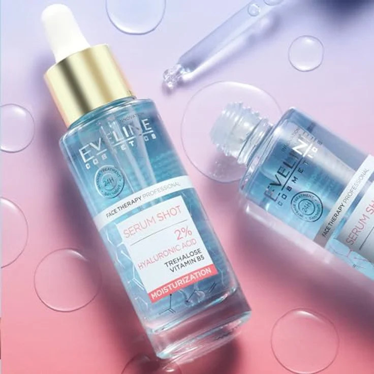 EVELINE COSMETICS Hydratisierendes 2% Hyaluron serum mit Trehalose und Vitamin B5 für das Gesicht, 30ml – Bild 9
