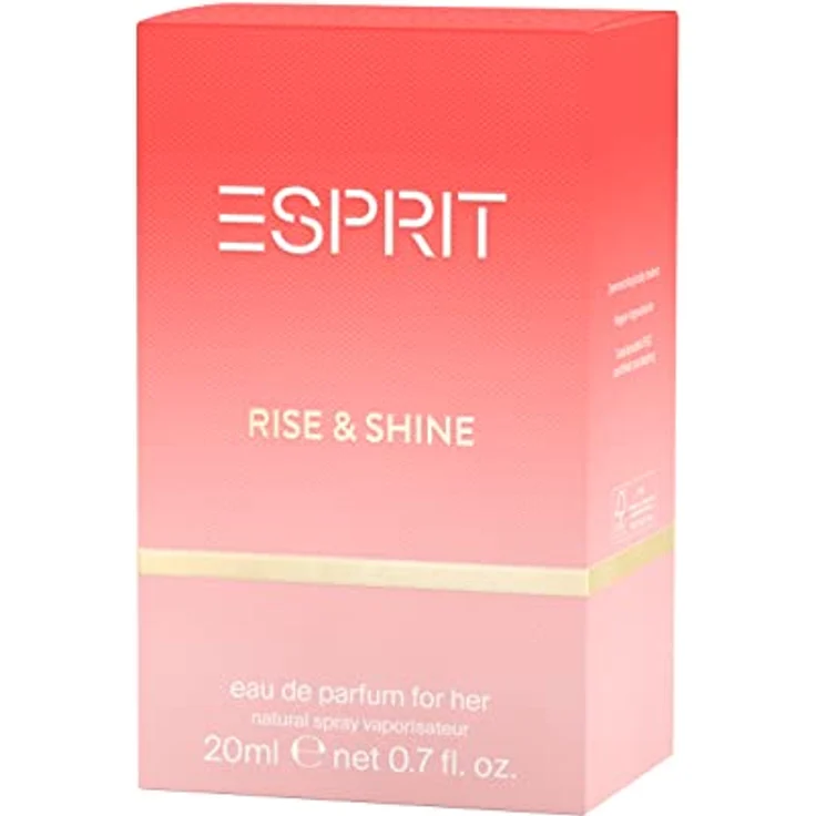 ESPRIT Parfüm Damen Rise & Shine EdP, 20ml, fruchtig-erfrischender Duft mit Mandarine, Erdbeere, Pfingstrose & Moschus – Bild 3