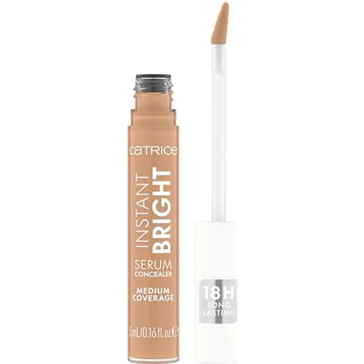 Catrice Instant Bright Serum Concealer, Nr. 015W, Nude, feuchtigkeitsspendend, langanhaltend, strahlend, vegan, ölfrei, 1er Pack (5ml) – Bild 1