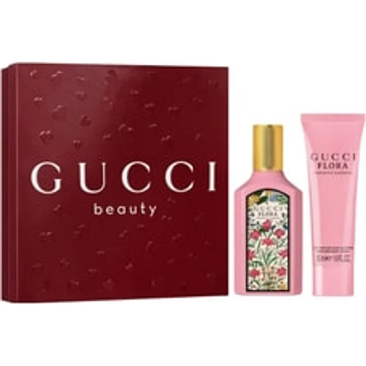 Gucci Flora by Gucci Gorgeous Gardenia, Eau de Parfum 50 ml und Bodylotion 50 ml, weiß-blumiger Duftset