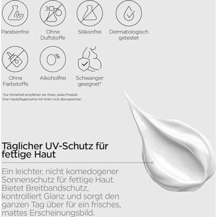 Revox B77 JUST, täglicher Sonnenschutz für fettige Haut, 30 ml, UVA/UVB Schutz, nicht parfümiert, vegan, alkoholfrei – Bild 4