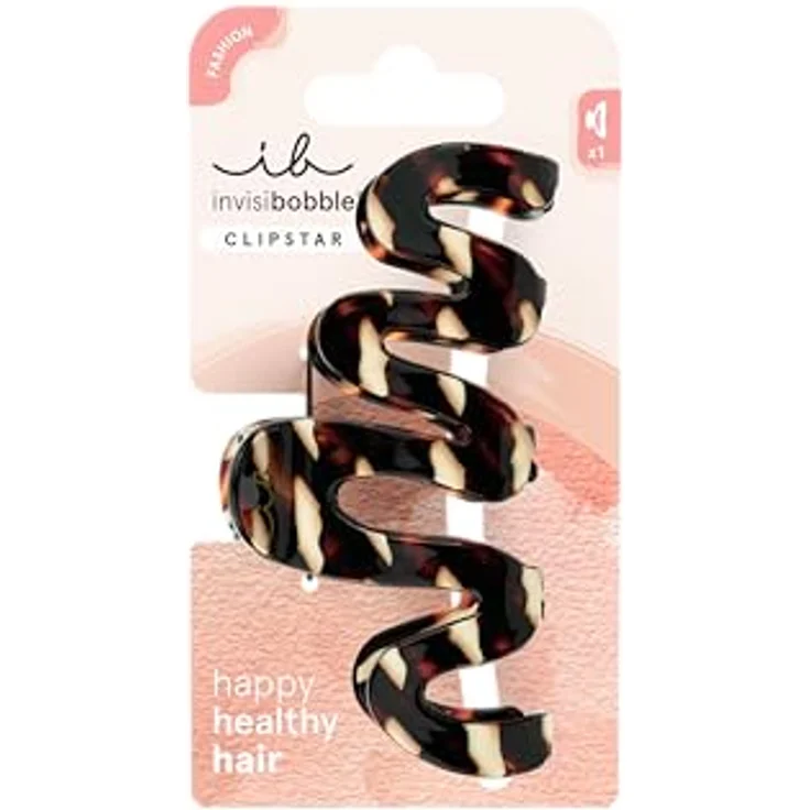 Invisibobble CLIPSTAR Cacao Cream Haarclip - 1 Large Hair Claw - Große Haar-Klammer mit organischem Design in edlem Kakaoton - Trendiger Look, sicherer Halt, gesundes Haar – Bild 1