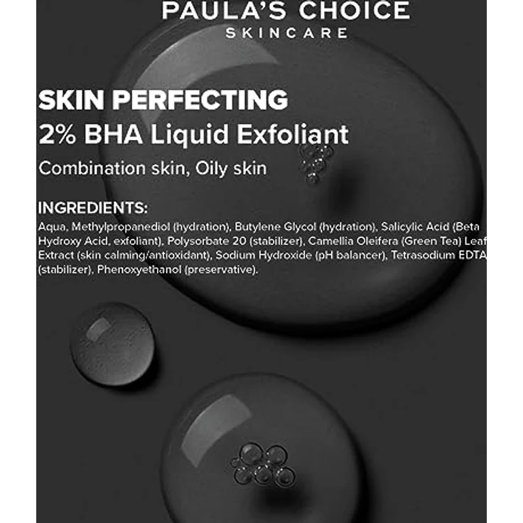 Paula's Choice Skin Perfecting 2% BHA Liquid Peeling - Exfoliator mit Salicylsäure gegen Mitesser, Pickel & unreine Haut, Mischhaut und fettige Haut 30 ml – Bild 6