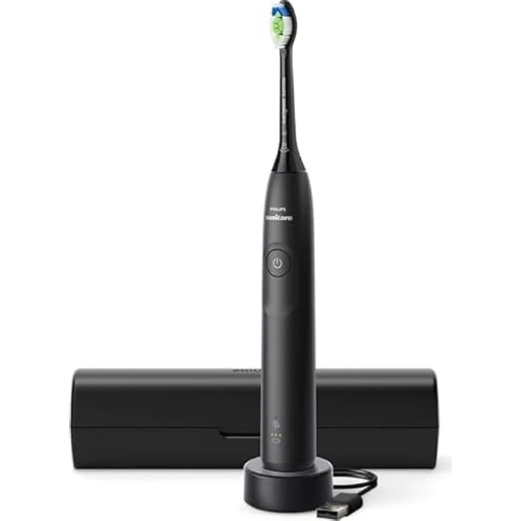 Philips Sonicare Elektrische Zahnbürste Series 5300, mit Andruckkontrolle, 2 Intensitätsstufen, inkl. Ladegerät, Reiseetui – Bild 1