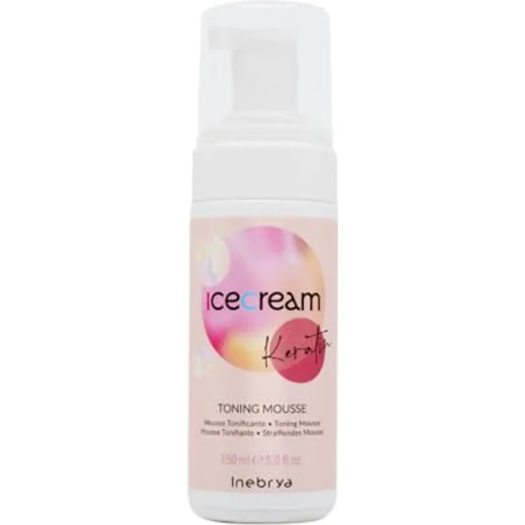 Inebrya Ice Cream Keratin Toning Mousse – Remineralisierend, sulfatfrei, 175 ml