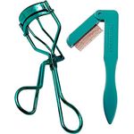 TWEEZERMAN Wimpern Set inkl. Wimpernzange und Wimpernkamm, Geschenkset Weihnachten in Majestic Turquoise, Limited Edition