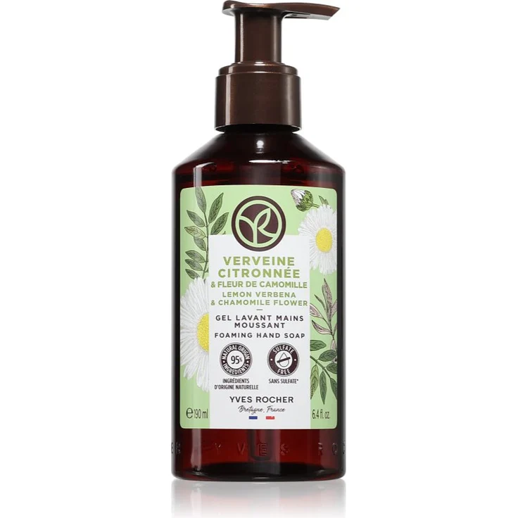Yves Rocher Lemon Verbena & Chamomile Flower, Flüssige Handseife mit beruhigendem Kamillenextrakt, 190 ml