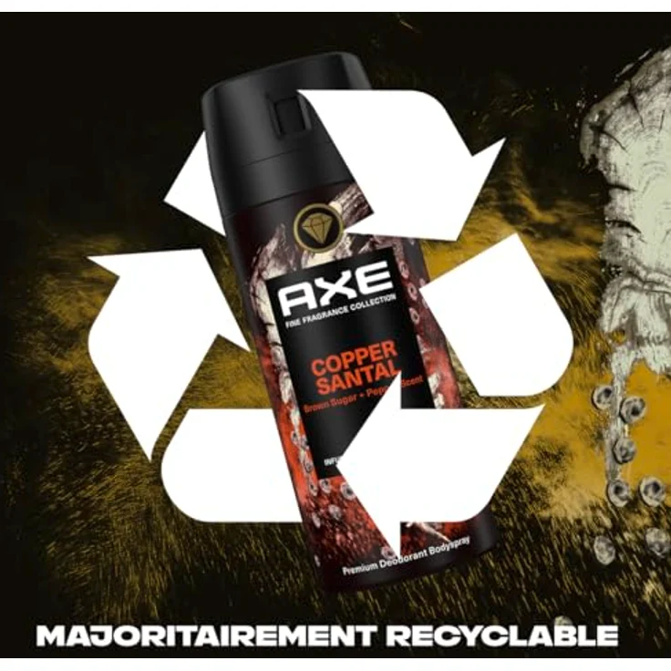 AXE Deodorant für Herren, Kupfer-Sandelholz, Prestige Kollektion, Anti-Transpirant-Spray, 72 Stunden Frische Non-Stop, Sandelholz und Pfeffer, 150 ml – Bild 5