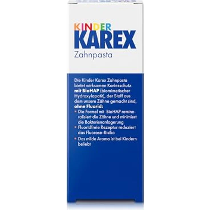Karex Kinder Zahnpasta mit BioHAP ohne Fluorid, bis 6 Jahre, 50 ml – Bild 3