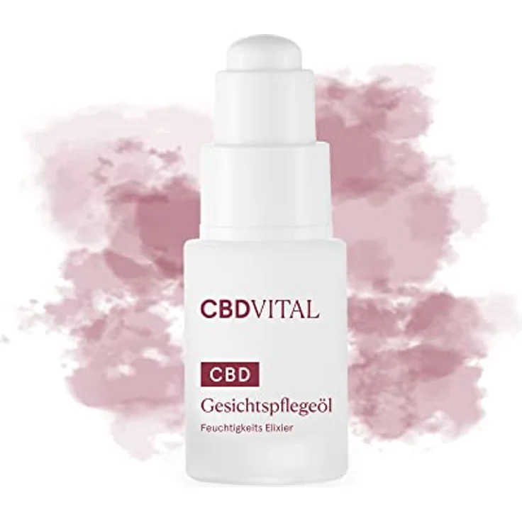 CBDVITAL by VITRASAN CBD Gesichtspflegeöl | Biokosmetik | 100 mg CBD | 20ml | Regenerierend, Glättend, Rekonstruierend | für schöne Haut | 100% vegan – Bild 1