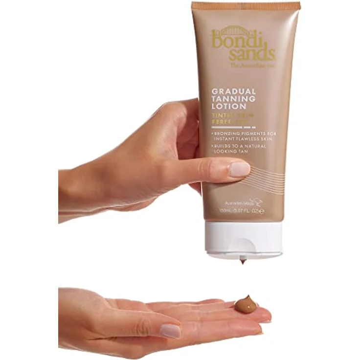 Bondi Sands - Gradual Tanning Lotion Tinted Skin Perfector - Selbstbräuner für den Körper zum graduellen Bräunen, Bräunungscreme mit Sofort-Effekt, für einen natürlichen Glow, vegan, 150 ml – Bild 3