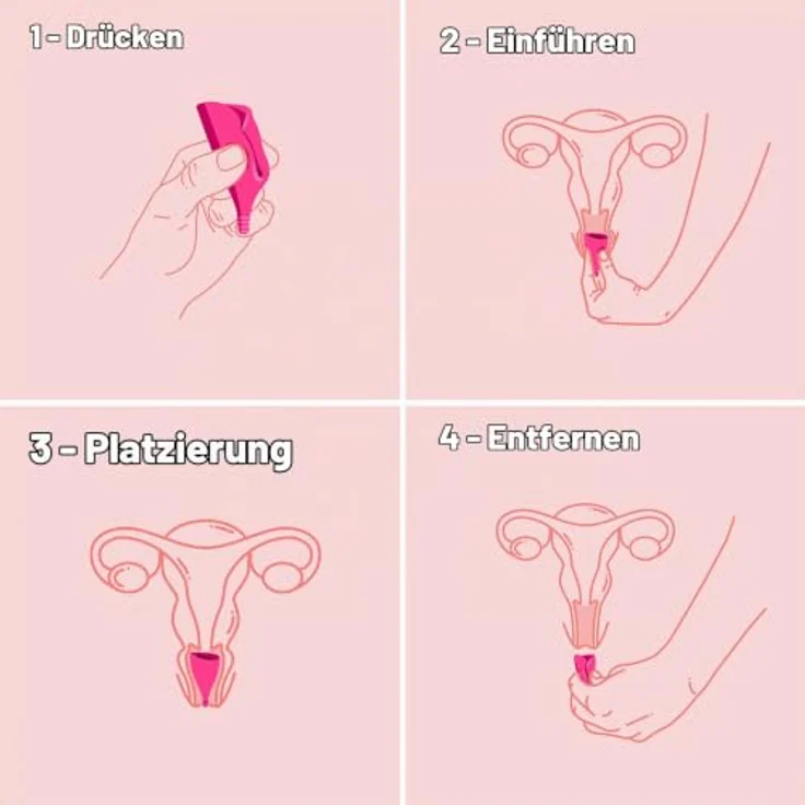 Intimina Lily Cup B Menstruationstasse, 32 ml, umweltfreundlich, hypoallergen, geeignet für Sport und Schwimmen – Bild 5