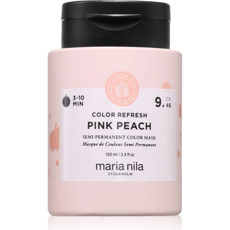 Maria Nila Colour Refresh, Sanfte nährende Maske ohne permanente Farbpigmente, Farbton Pink Peach 9.46, 100 ml