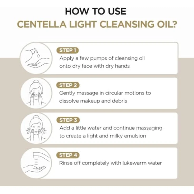 SKIN1004 Madagascar Centella Light Cleansing Oil, Reinigungsöl mit beruhigender Wirkung für Damen, 30 ml – Bild 4