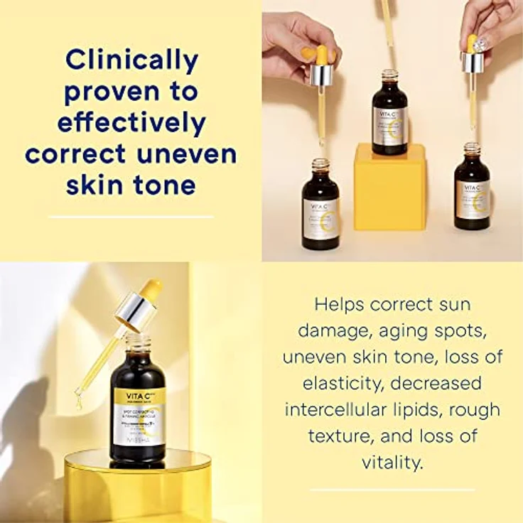 Missha, MISSHA Vita C Plus Spot Correcting Firming Ampoule, 30ml - Hautaufhellendes Serum mit Vitamin C für straffere und strahlendere Haut – Bild 7