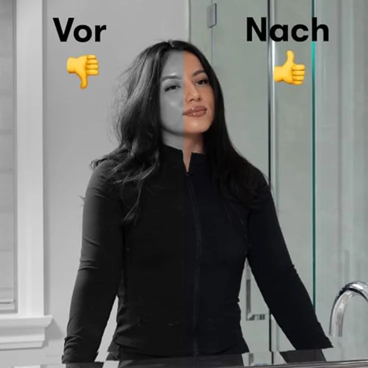 FRAMAR Entwirrbürste ohne Ziepen, Haarbürste für Locken, Kariert, für alle Haartypen geeignet, sanftes Entwirren ohne Haarbruch – Bild 5