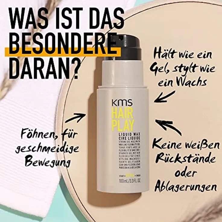 KMS Hair Play Liquid Wax 100 ml – Bild 3