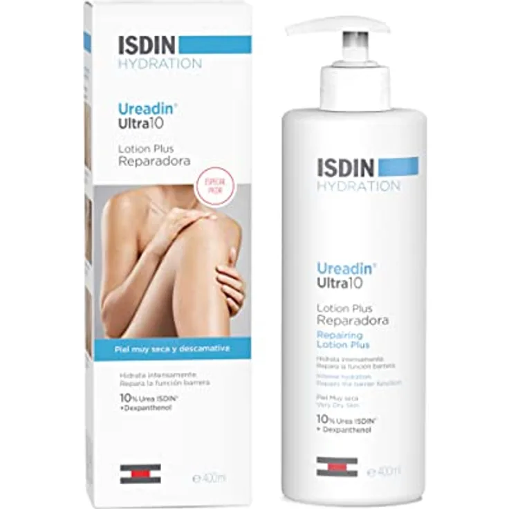 ISDIN Ureadin Ultra 10 Lotion Plus (400ml) | Feuchtigkeitsspendende Repair-Lotion für sehr trockene und schuppige Haut