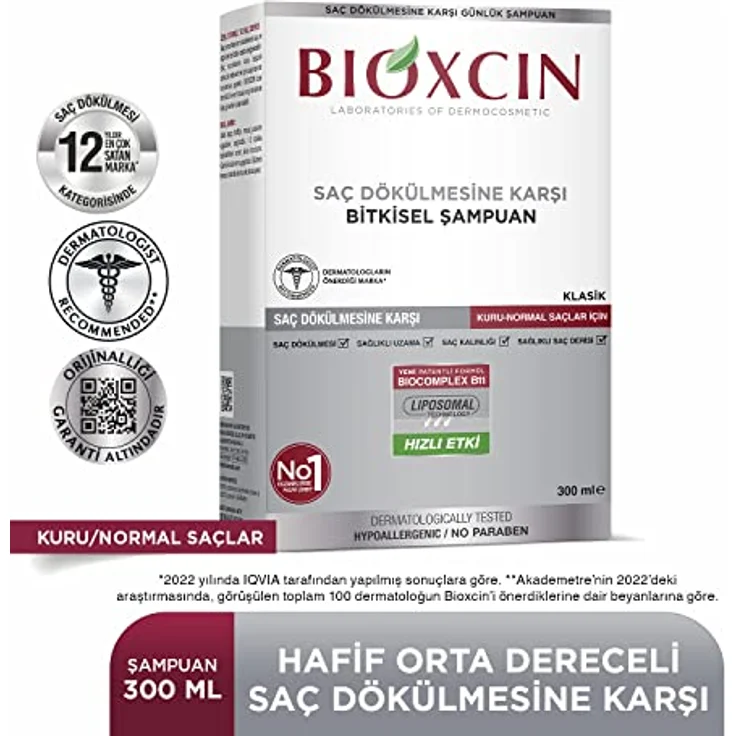 Bioxcin Shampoo gegen Haarausfall | Natürliches Shampoo für Normales & Trockenes Haar (300 ml) | Mit BIOCOMPLEX B11 & Liposomen | Stärkt & Verhindert Haarausfall – Bild 4