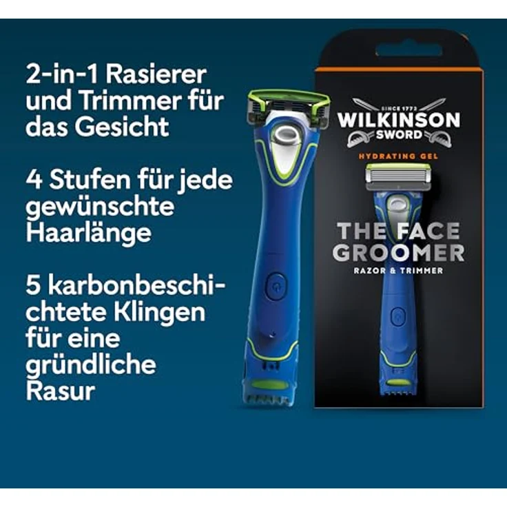 Wilkinson Sword Hydro 5 Groomer Herren Rasierer mit Trimmer und 1 Klinge, 1 St – Bild 3