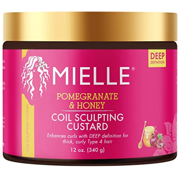 Mielle Organics Curling Custard, 340 ml, Granatapfel & Honey, ohne Paraben, Mineralöl, synthetische Farben – Bild 1