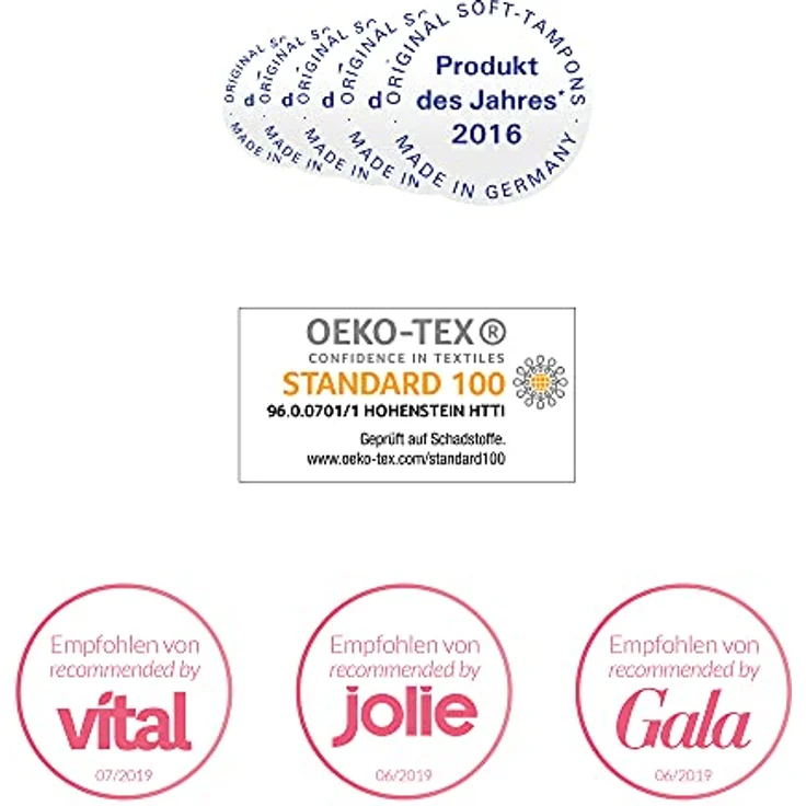 JOYDIVISION Soft-Tampons "mini", fadenlose Tampons für Sauna und Schwimmen, 50er Schachtel, dermatologisch getestet, 100% deutsche Herstellung – Bild 4