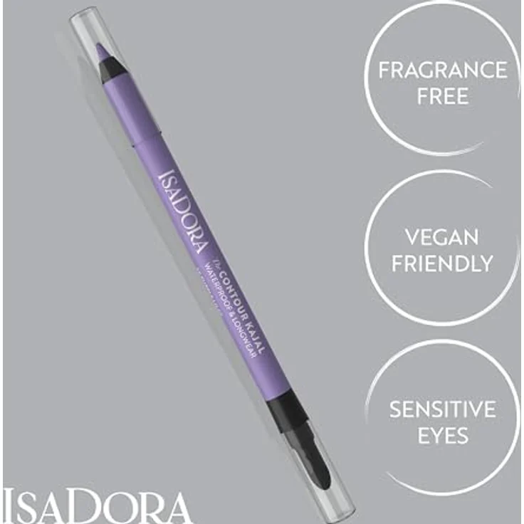 IsaDora The Contour Kajal Eyeliner, wasserfester Augenkonturenstift in Purple Lilac, 1,2 g – Bild 4