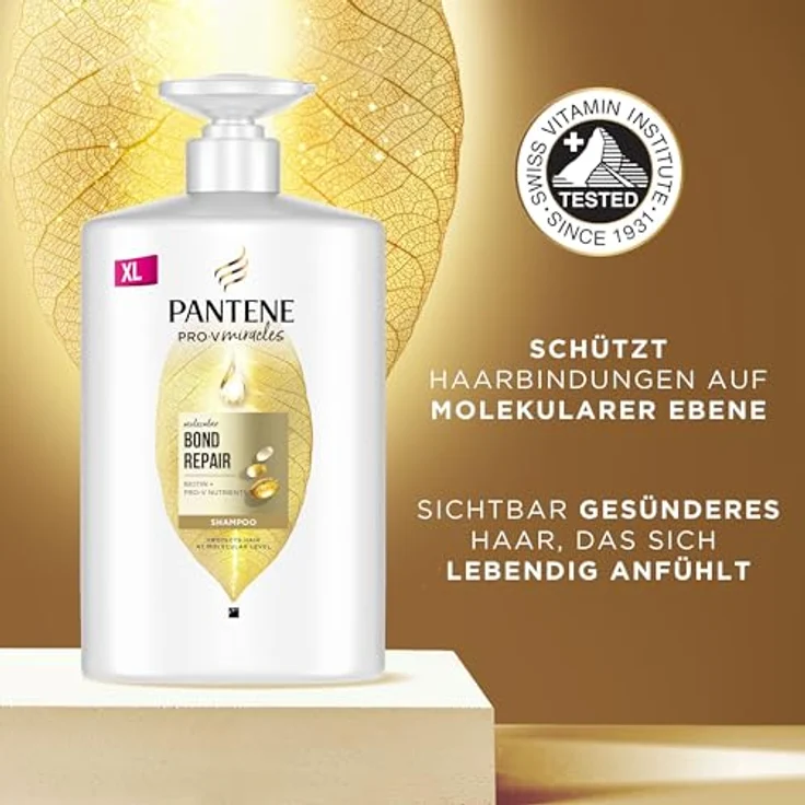 Pantene Pro-V Bond Repair, stärkendes Shampoo für beschädigtes Haar mit Biotin, 1000 ml – Bild 4