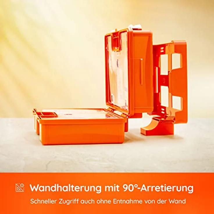 Flexeo Erste-Hilfe-Koffer mit Füllung nach DIN 13169 inkl. Wandhalterung – Bild 6