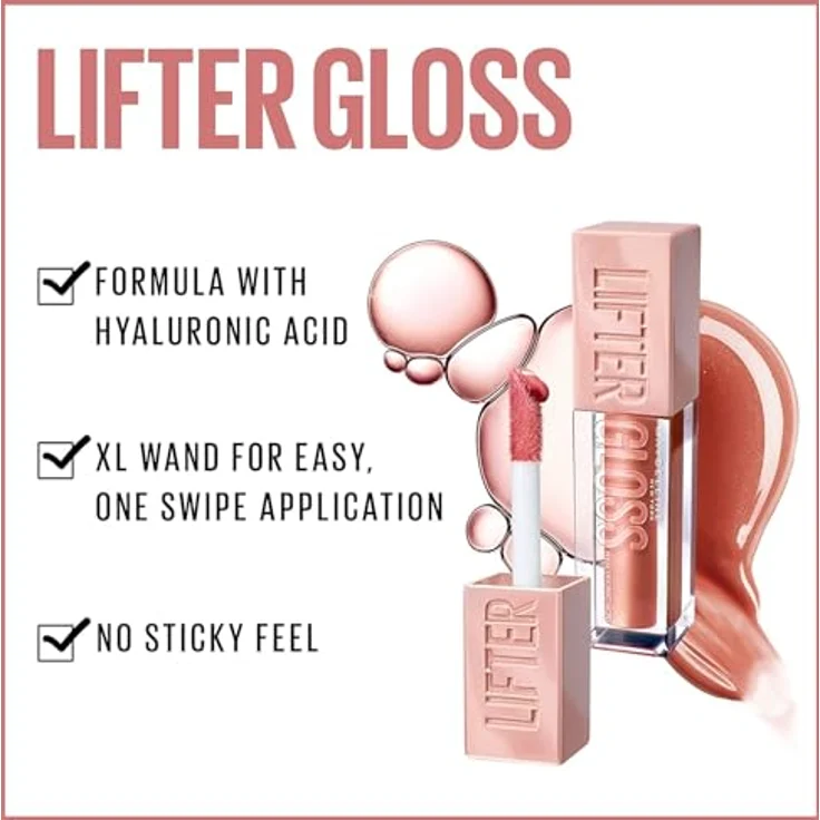 Maybelline Lifter Gloss Lipgloss 009 Topaz 5,4Ml – Bild 4