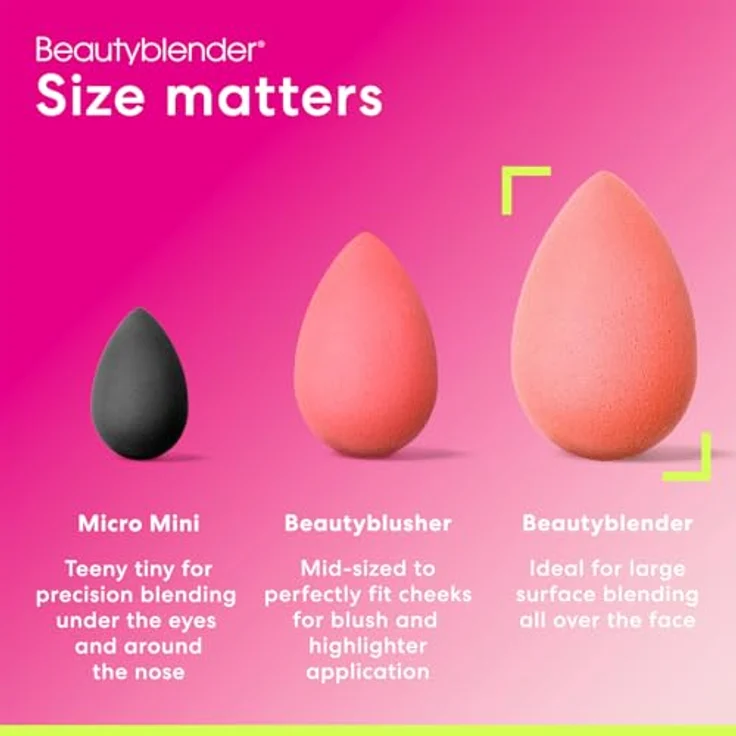beautyblender La Dolce Vita Make-Up Schwamm, präzise Form für nahtloses Airbrush-Finish in elegantem Design – Bild 8