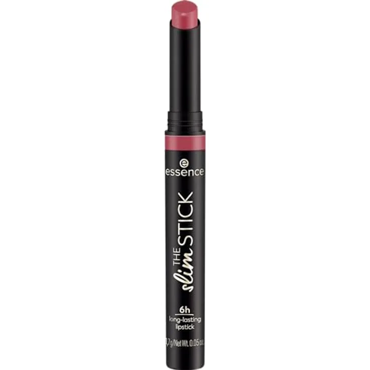 essence THE slim STICK, Lippenstift, Nr. 106, Pink, langanhaltend, pflegend, Expressergebnis, farbintensiv, matt, vegan, ohne Parfüm, ohne Alkohol, ohne Parabene, 1er Pack (1.7g)