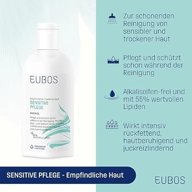 EUBOS SENSITIVE Dusch Öl F 200 ml – Bild 2