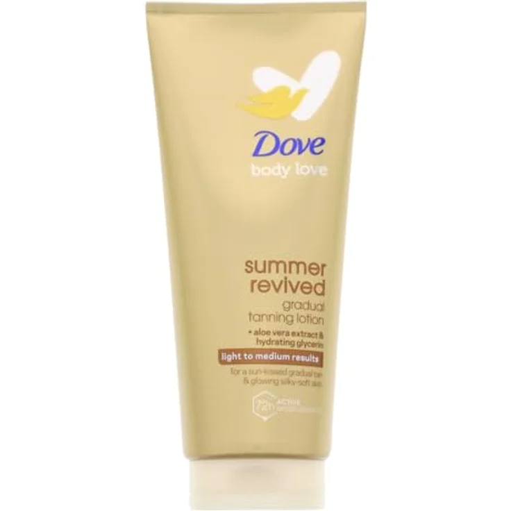 Dove Summer Revived Self Tan Bodylotion, 3er Pack je 200ml, Light to Medium – Bild 2
