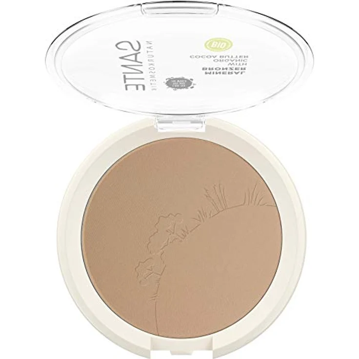 SANTE Naturkosmetik Mineral Bronzer, Contouring & Bronzer Powder, lichtreflektierende Pigmente für den perfekten Glow, mit wertvollen Bio-Extrakten, Natural, Vegan, 9g – Bild 3