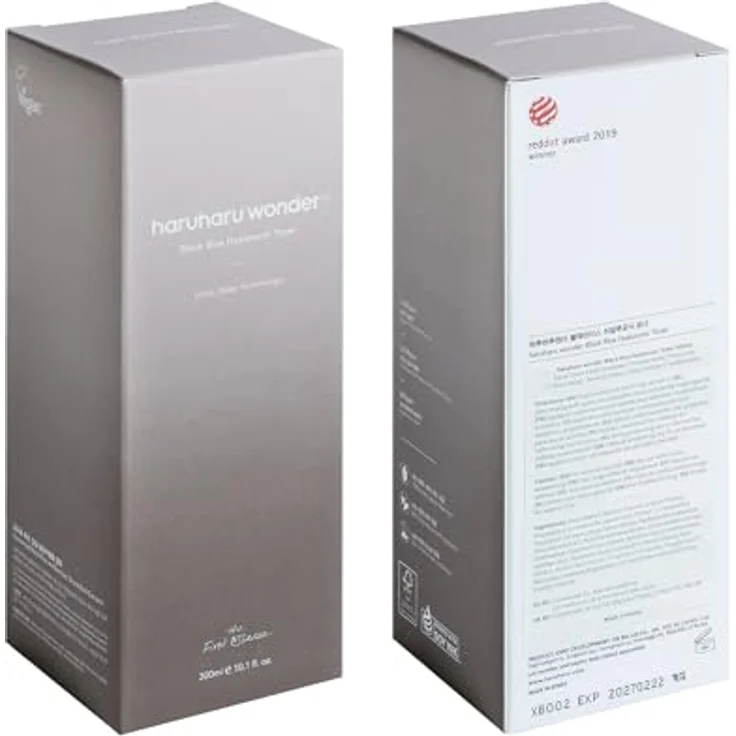 Haruharu Wonder Black Rice Hyaluronic Toner, Gesichtsreinigung mit 300 ml - feuchtigkeitsspendend und antioxidativ – Bild 7