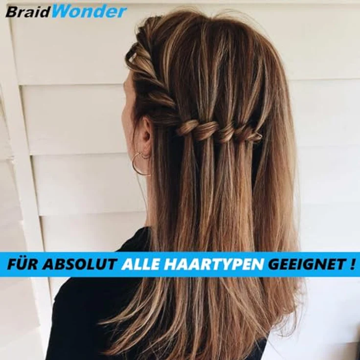 BraidWonder Flechtwunder Stylinghilfe Flechthilfe Frisurenhilfe, Braider Zopfhilfe Haardreher Werkzeug, zum Flechten von Haare Dutt Haarstyling [3er Set] – Bild 3